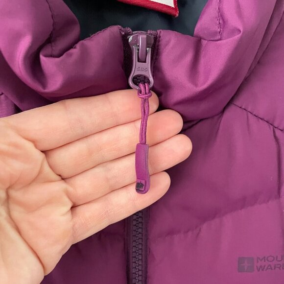 Mountain Warehouse Zip Up Down Filled Outdoor Casual Puffer Vest Purple 8 - Picture 9 of 13